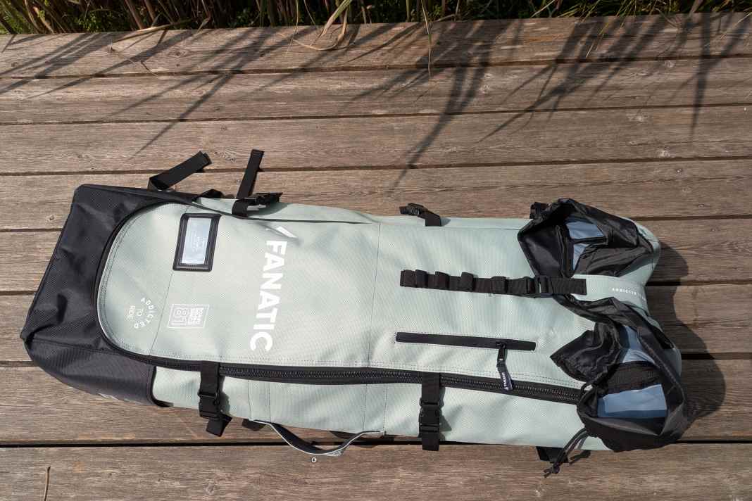 The rucksack is slim and comfortable to carry.