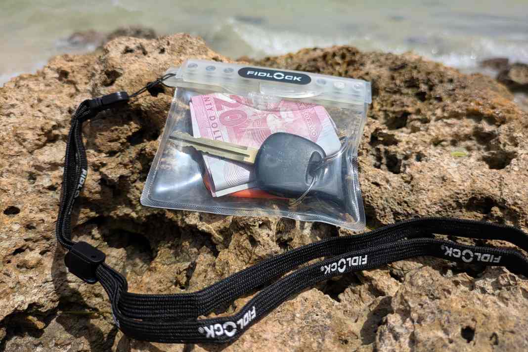 Platz für Schlüssel und Geld.