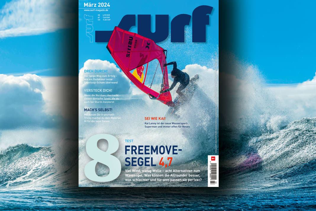 Waterman Kai Lenny auf dem Cover von surf 3-2024 - und mit einem großen Porträt im Heft!