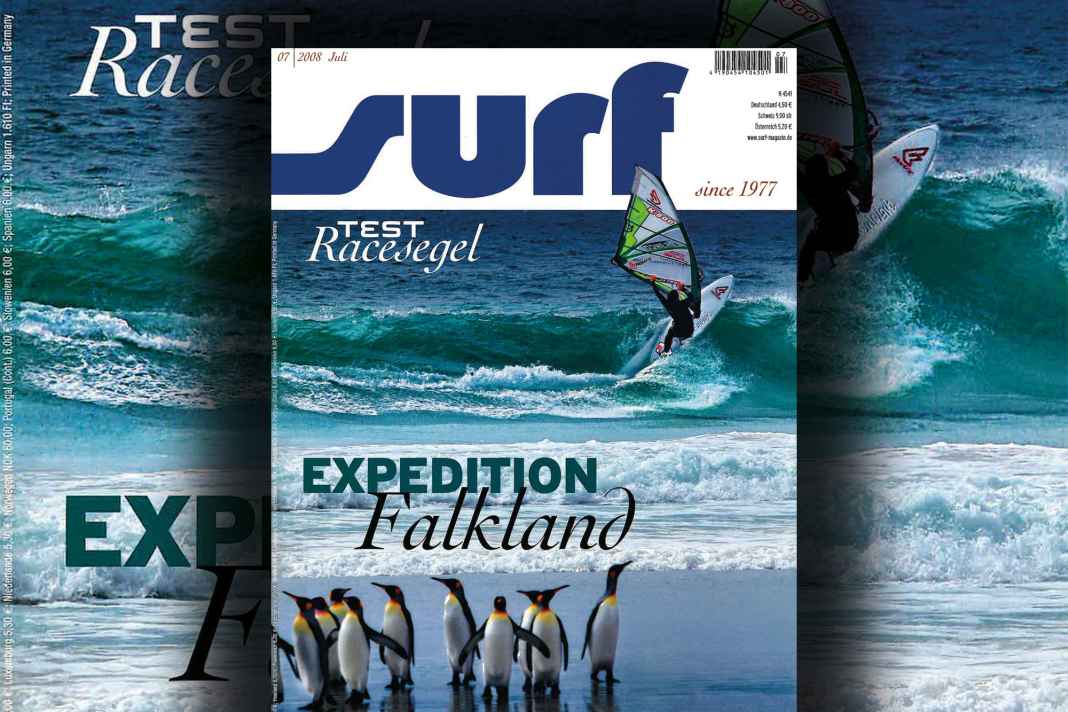 Ben Proffitt begeistert seine Zuschauer mit einem Cutback auf Falkland, fotografiert von Jean Souville