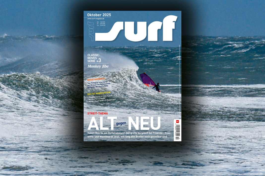 A voracious Hanstholm wave from the "Big Day" made it onto the October cover, photographed by Anja Kraul