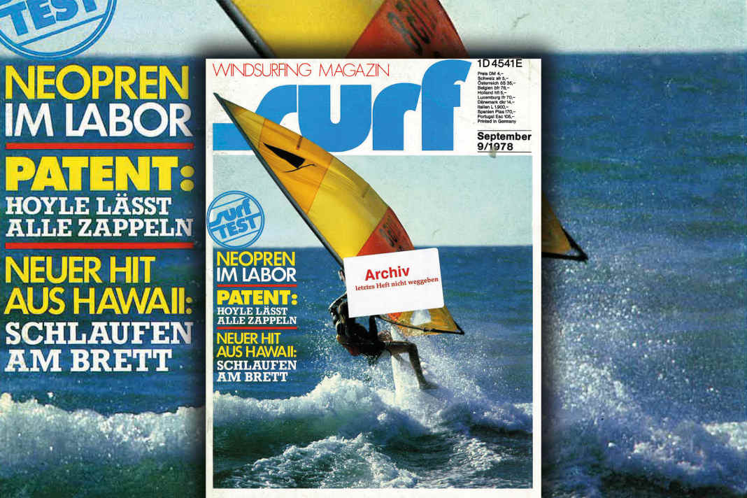 "Ein traumhafter Surftag an der kalifornischen Pazifik-Küste" ziert das surf-Cover im September 1978, fotografiert von Renate Dierck