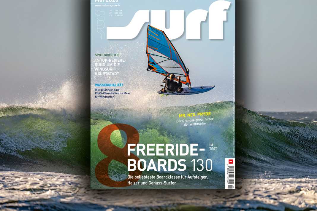 Julian Salmonn floats over a Matanzas wave on the surf cover in May before the first World Cup of the year in Chile