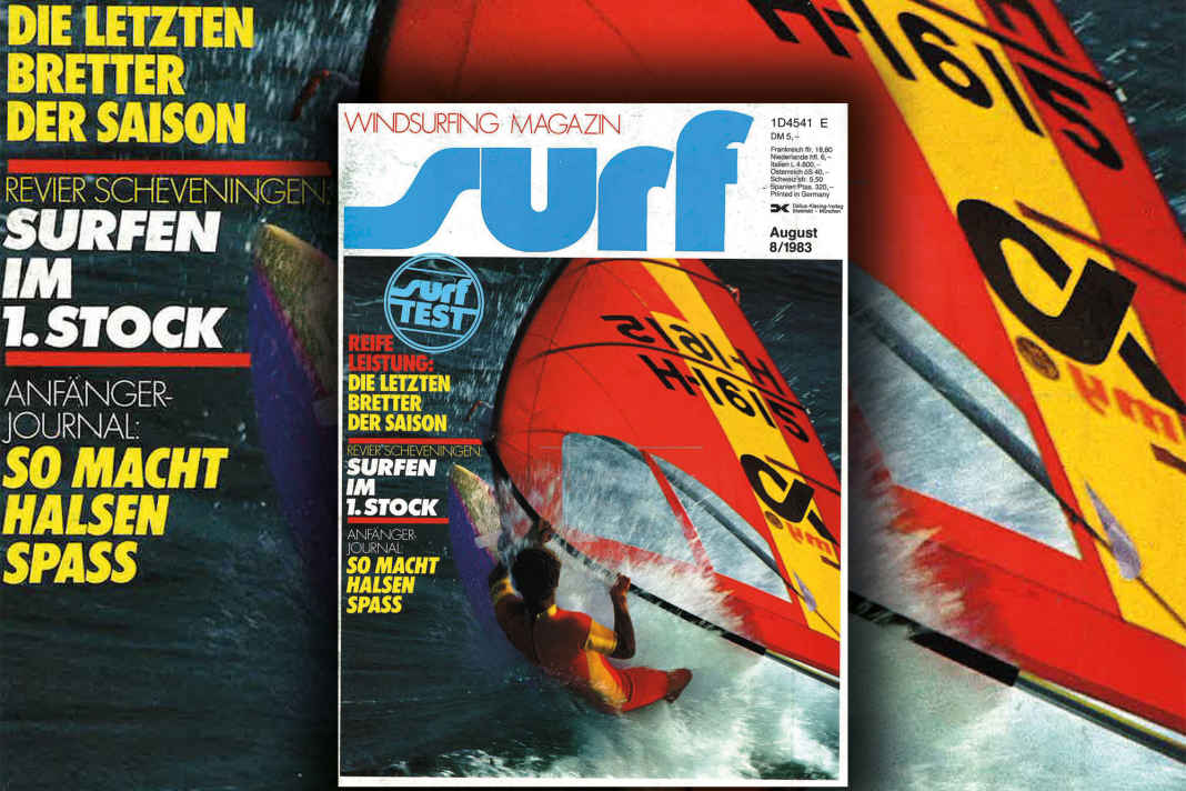 On the cover of *surf* magazine in August 1983: Stephan van den Berg, who would later become an Olympic champion, photographed by Uli Seer.