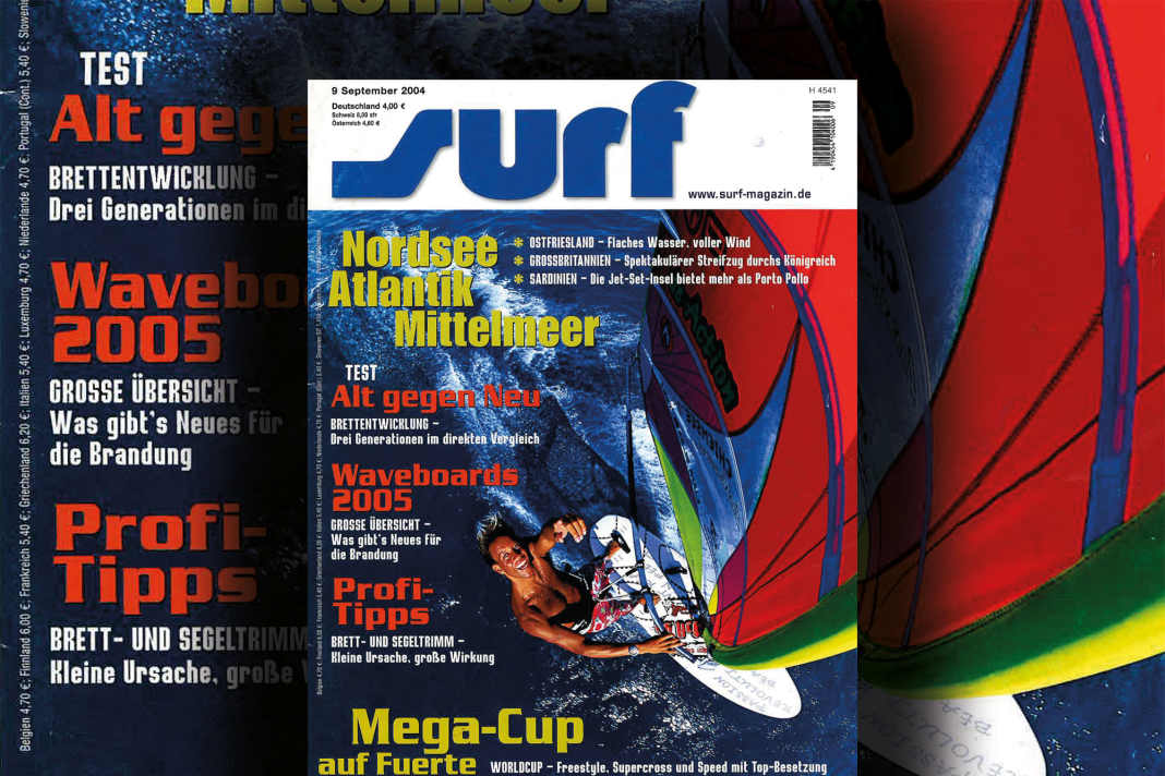 Brian Talma beim entspannten Cruisen auf dem surf-Titel im September 2004