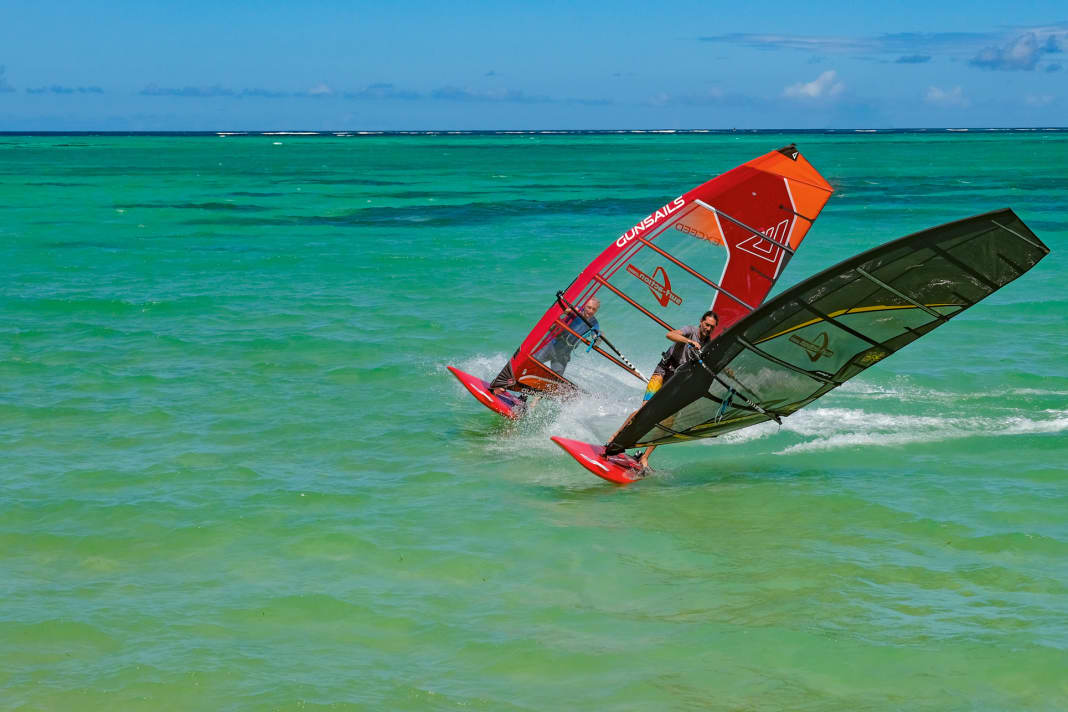 We tested seven freerace sails on Tobago