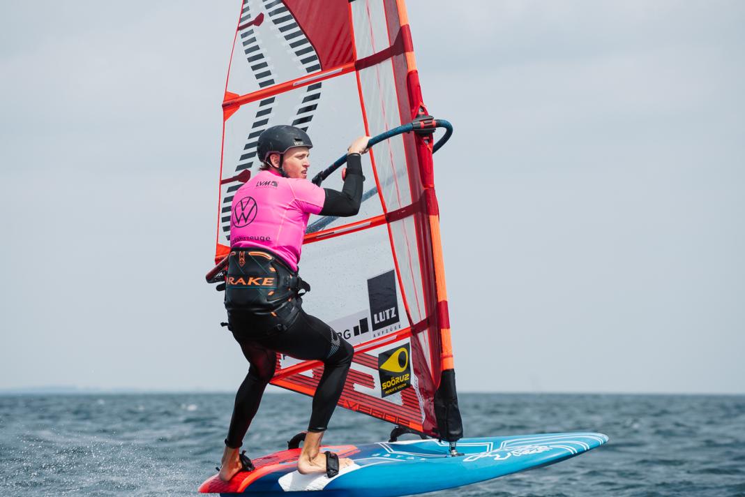Fabian Wolf won the foil classification at the ProAm Windsurf Cup in Surendorf