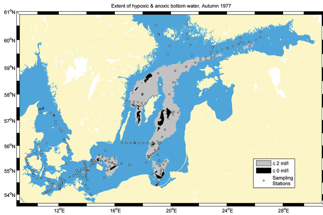 The development of the death zones from 1977...