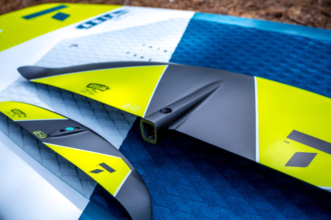 Front and rear wings are made of carbon fibre