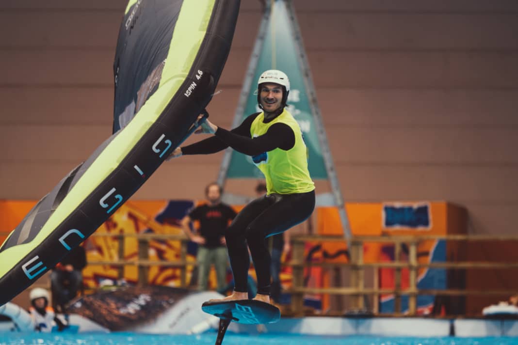 Balz Müller drehte auf dem großen Pool der boot Düsseldorf schon seine Runden.