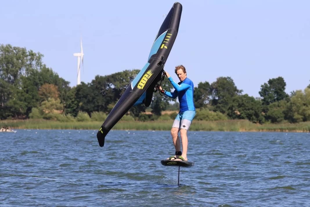 Gain momentum on a half-wind course and check the free space downwind.