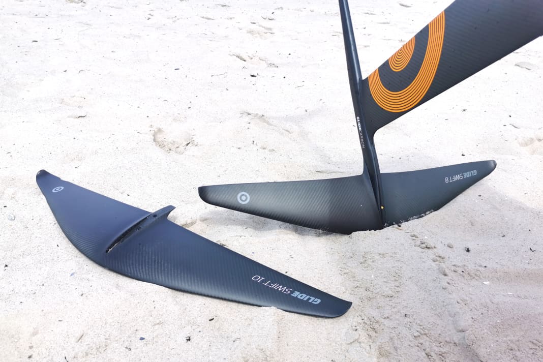 The Glide Swift front wings are available in sizes from 600 to 1450 cm2