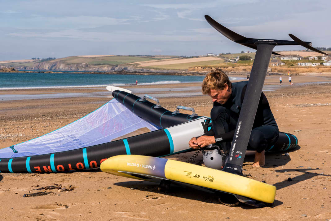 Klaas Voget is heavily involved in the development of foils, boards and wings at Fanatic and Duotone