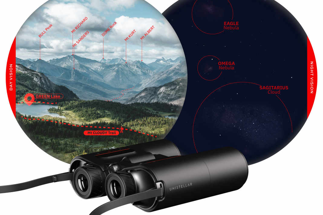 Informationen zu Berggipfeln, Wanderwege und eine umfangreiche Astronomische Datenbank stehen auch offline zur Verfügung.
