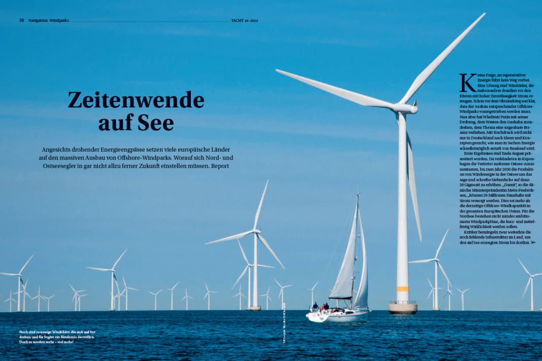 Windparks:  Energieversorgung aus Nord- und Ostsee – was bedeutet das für Segler? Report