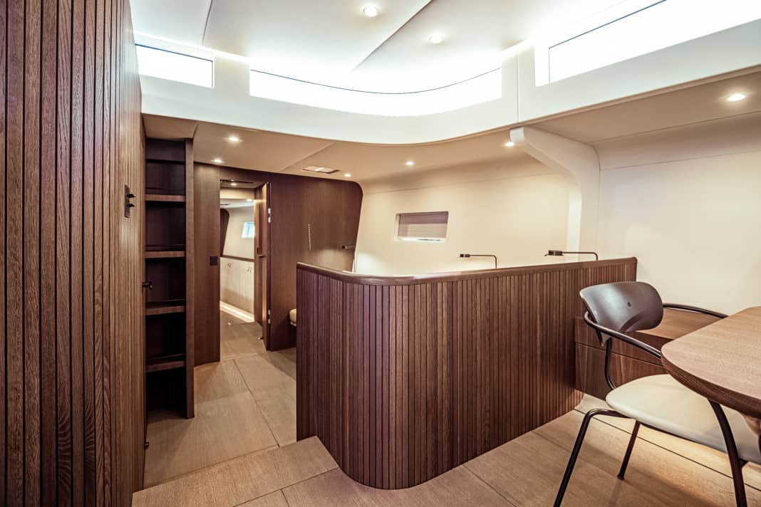 Owner's reach ahead: past the office niche and into the master suite