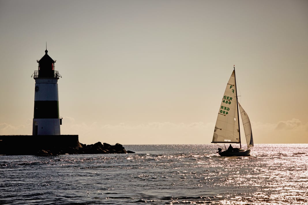 Schleimünde con il faro sull'isola pilota | Fotografo: Nico Krauss