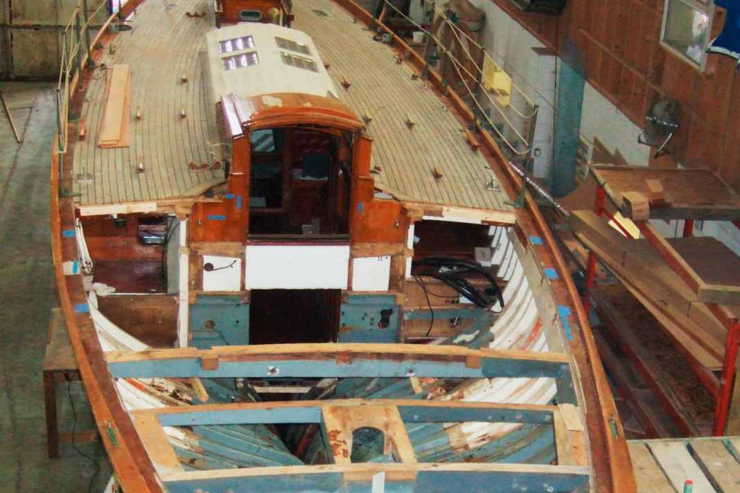 Preserving what could be preserved: The deck and some load-bearing parts were preserved, others were replaced