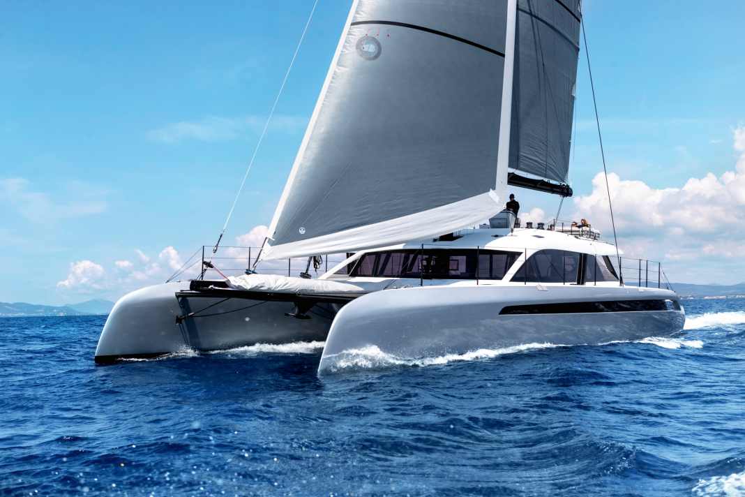 Closer to nature: With the wind in your face, the flybridge is easy to steer while guests enjoy the journey behind it. The sails can be easily trimmed using the four Harken winches