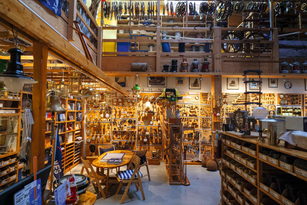 A glance into the shop gives an idea of the breadth of the product range