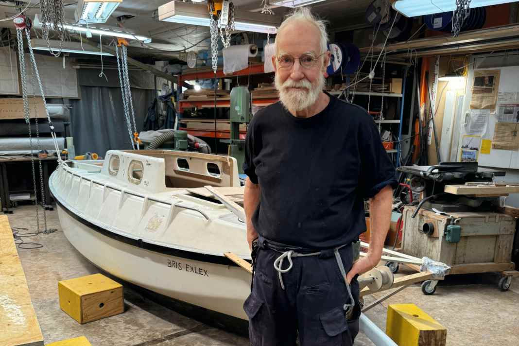 Sven Yrvind built his first boats in his mother's cellar. Today, his small shipyard is his second home.