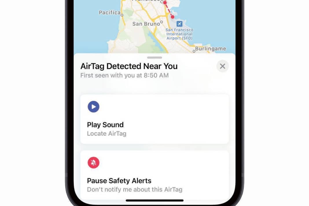 Grenzen respektieren: Andere Menschen ohne ihr Wissen zu tracken, verbietet sich. Dagegen hilft auch eine iOS-Sicherheitsfunk­tion, die einen auf AirTags hinweist. Daher sind sie als Diebstahlschutz weniger geeignet.