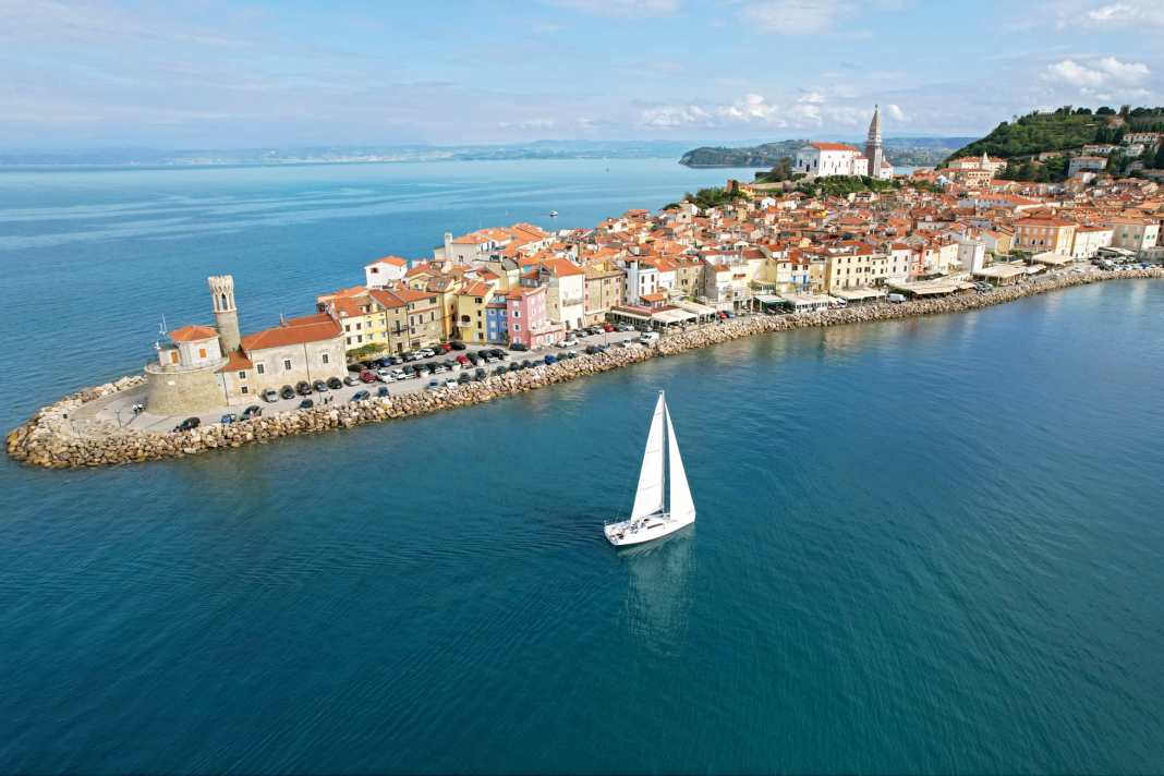 Piran on the Slovenian Riviera: one of the country's best-known tourist centres.