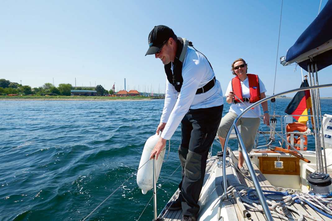 Tying and untying the fenders is usually one of the first jobs taken on by fellow sailors.