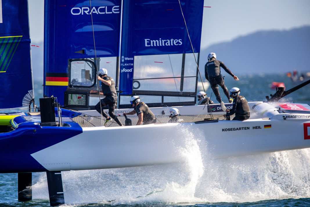 Les prévisions météorologiques et de vent s'annoncent excellentes pour le prochain week-end de SailGP à Sassnitz. On peut s'attendre à des moments palpitants, comme en 2025.