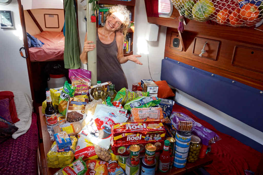 Großeinkäufe gehören zum Alltag von Langfahrtseglern – bei jeder sich bietenden Gelegenheit.