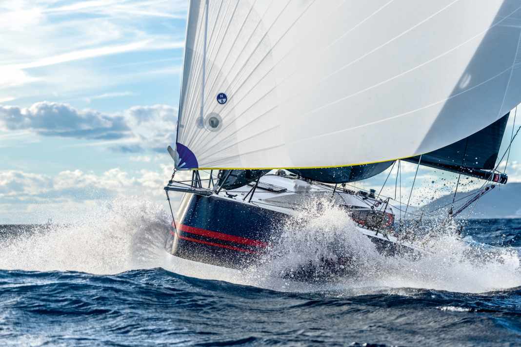 Greedy for speed: she can't go slow. In the test, the JPK easily reached 18 knots.