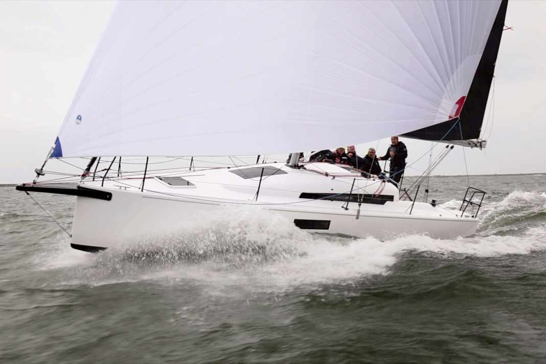 The First 30 is easy to control and is a pure pleasure to ride on the mainsheet.