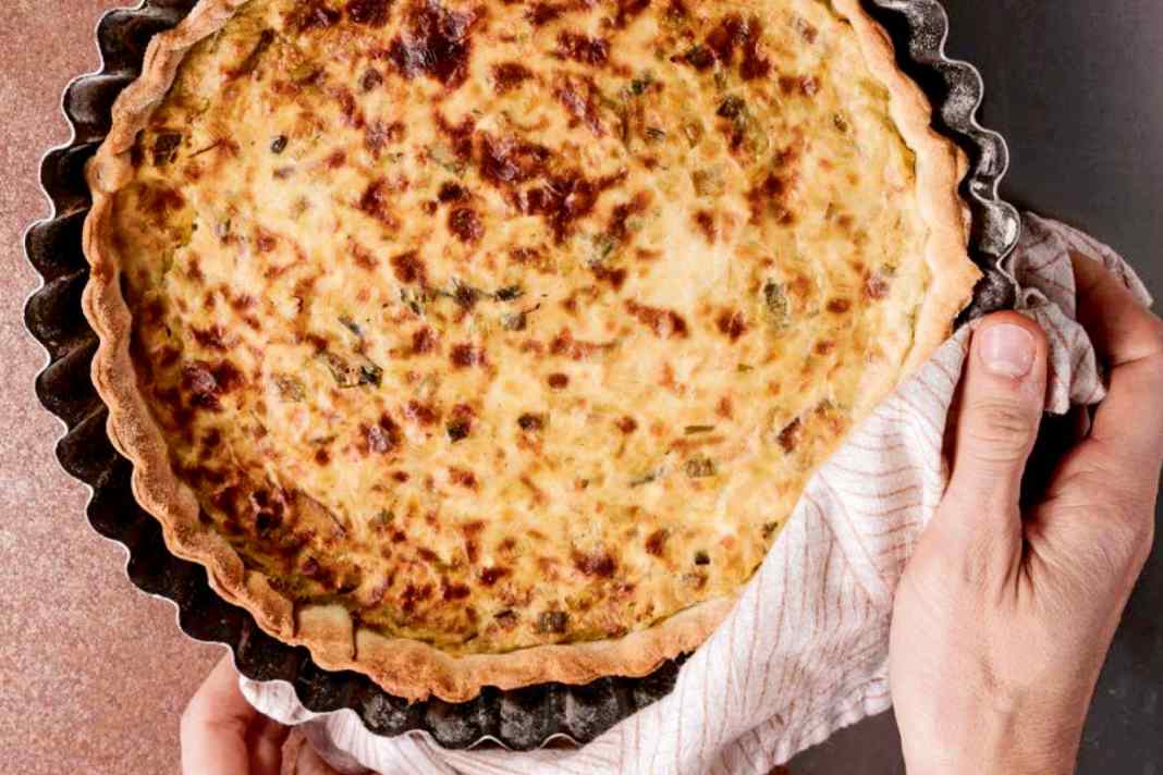This leek quiche is an integral part of the Sea Shepherd marine conservationists' on-board catering.