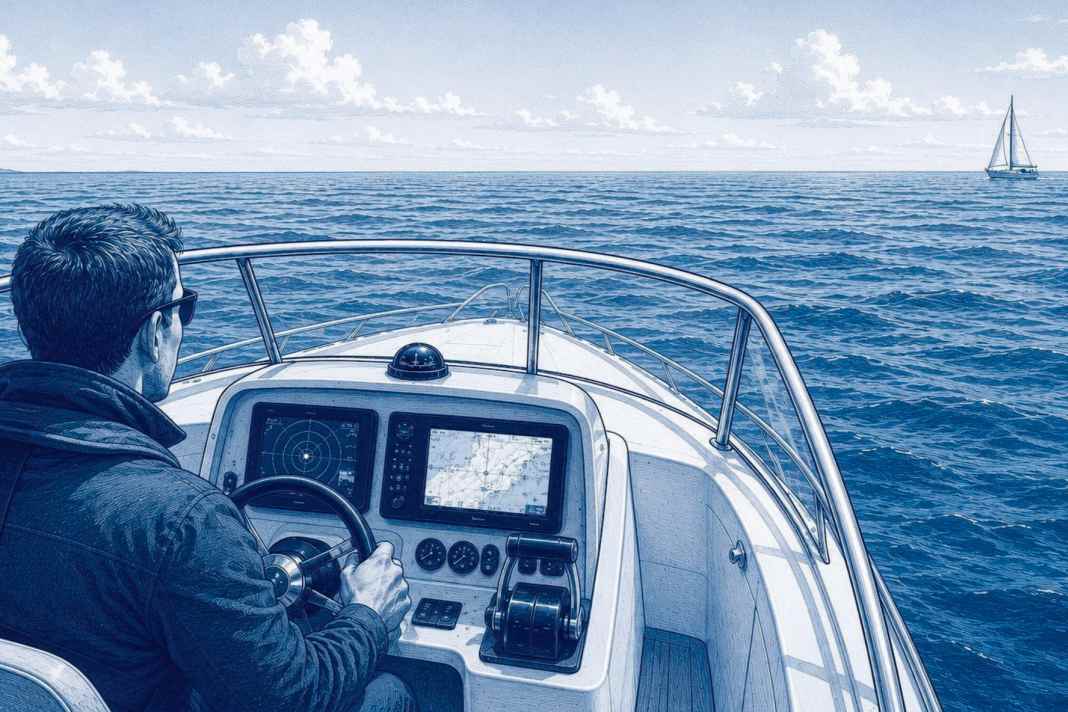 As soon as another vessel comes into view, the ‘rule-following mechanism’ in your mind should kick in so that the right decision can be made in good time.