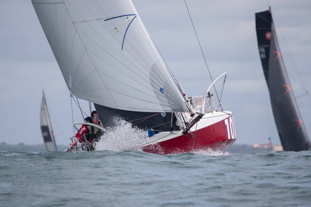 Victory in the last mile: Carlos Manera with his Sam Manuard design "Xucla"