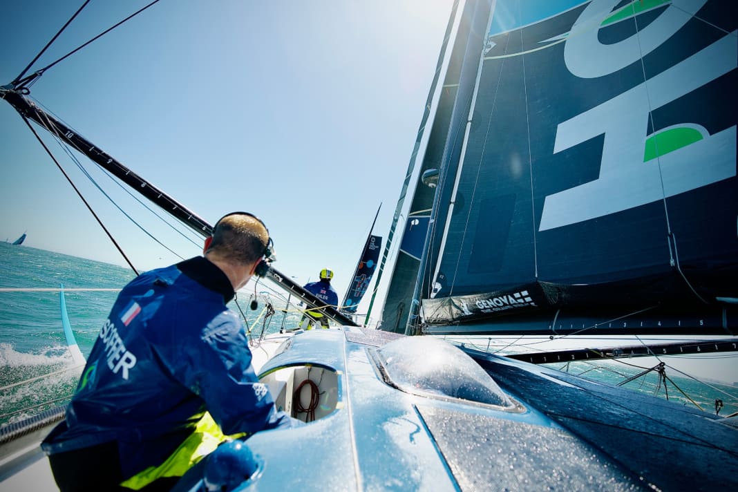 Avec un bon départ, Team Holcim - PRB et son skipper Escoffier ont posé les bases de leur leadership après deux jours de course lors de la troisième étape.