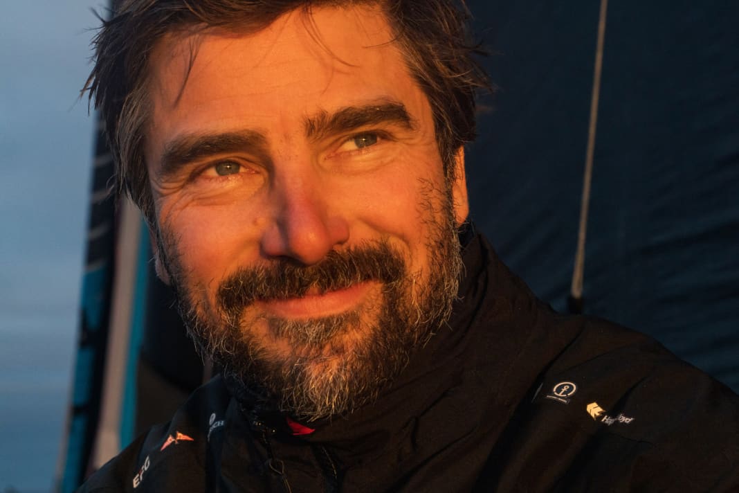 Das Porträt seines Skippers Boris Herrmann hat Malizias An-Bord-Reporter Antoine Auriol eingefangen