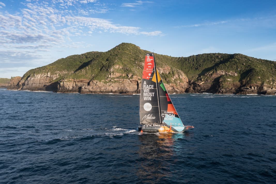 Team Malizia on stage four off the east coast of South America