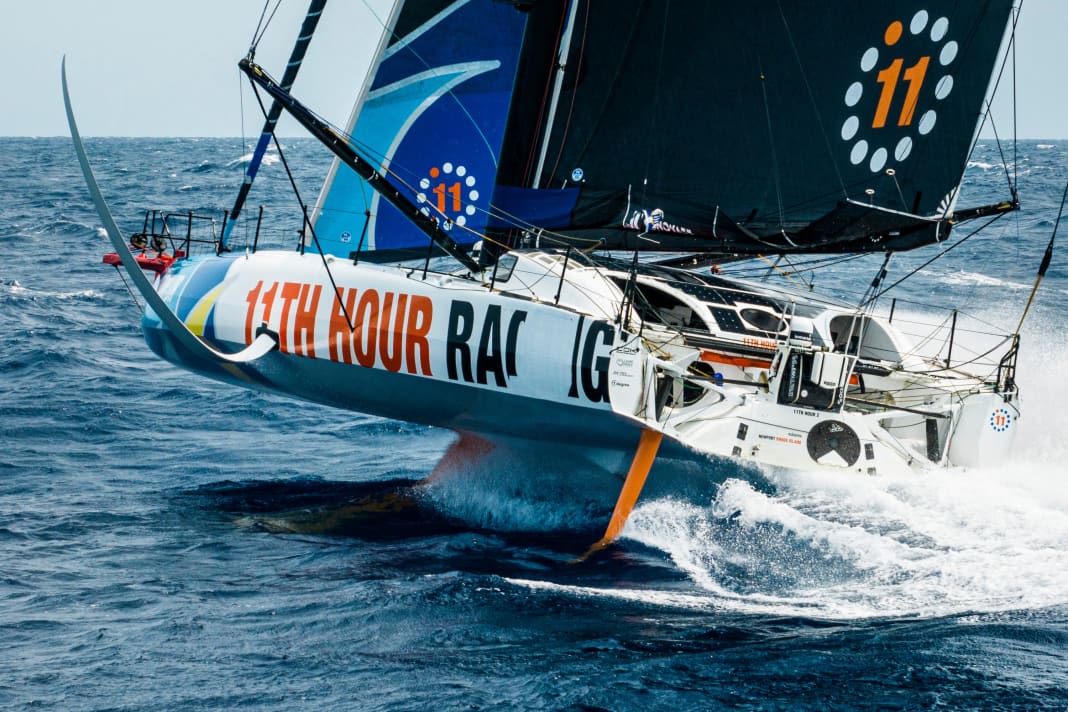 Das Siegerteam im 14. The Ocean Race: 11th Hour Racing