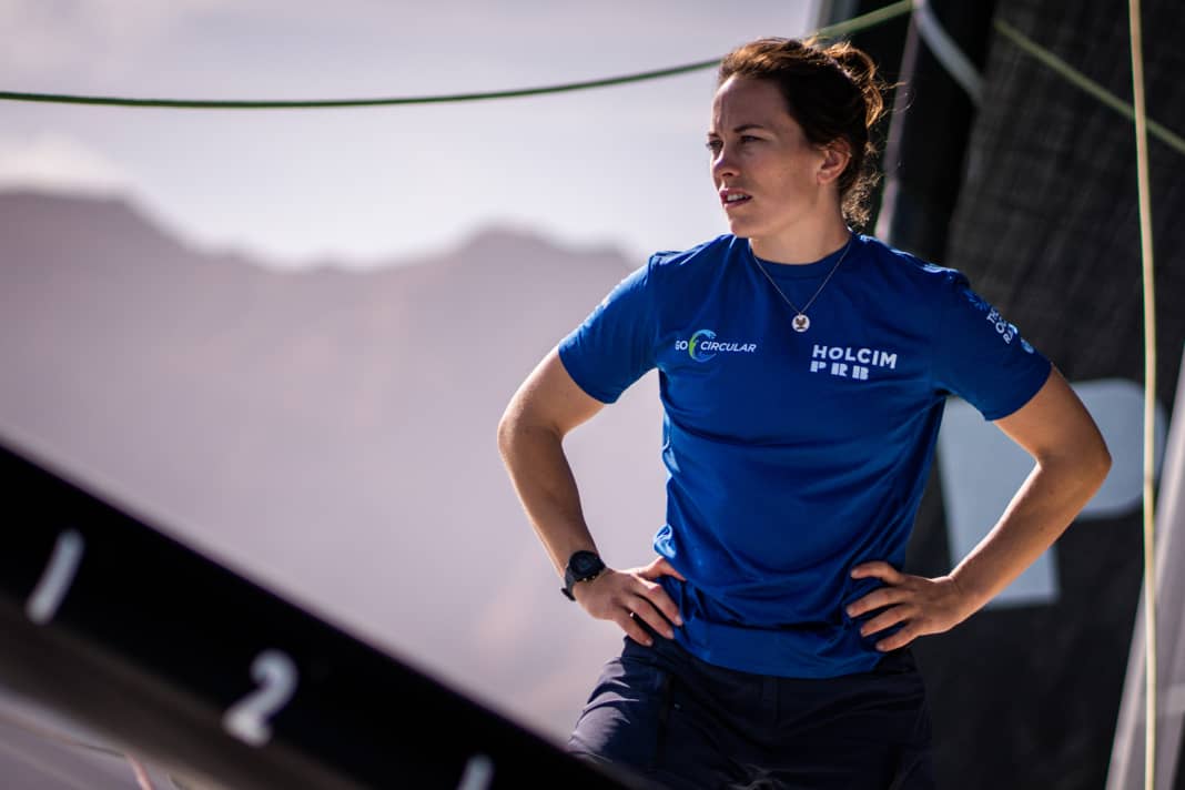 Susann "Sanni" Beucke lors de sa première Ocean Race dans l'équipe Holcim - PRB