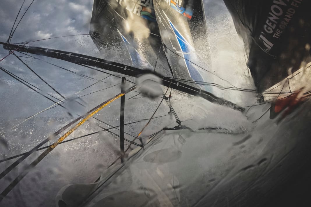 11th Hour Racings "Mālama" powers on course for Cape Town