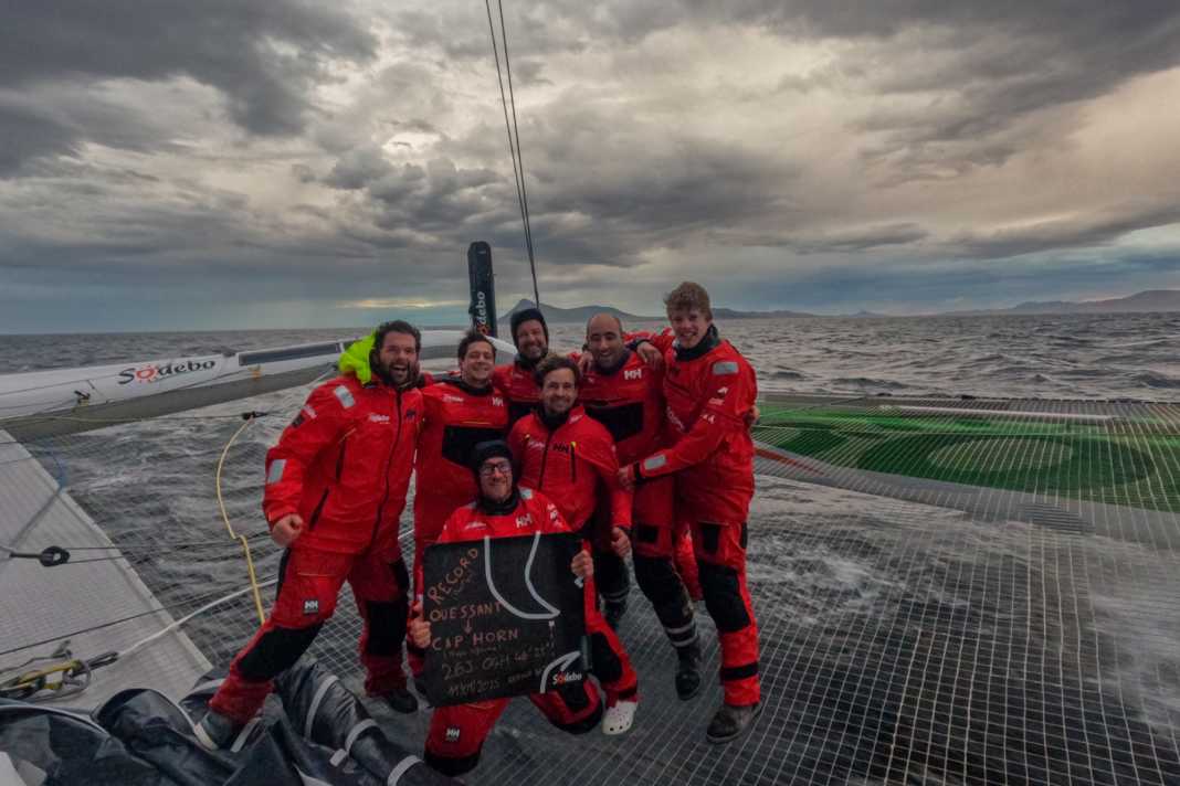The "Sodeboys" on their record passage from Cape Horn.
