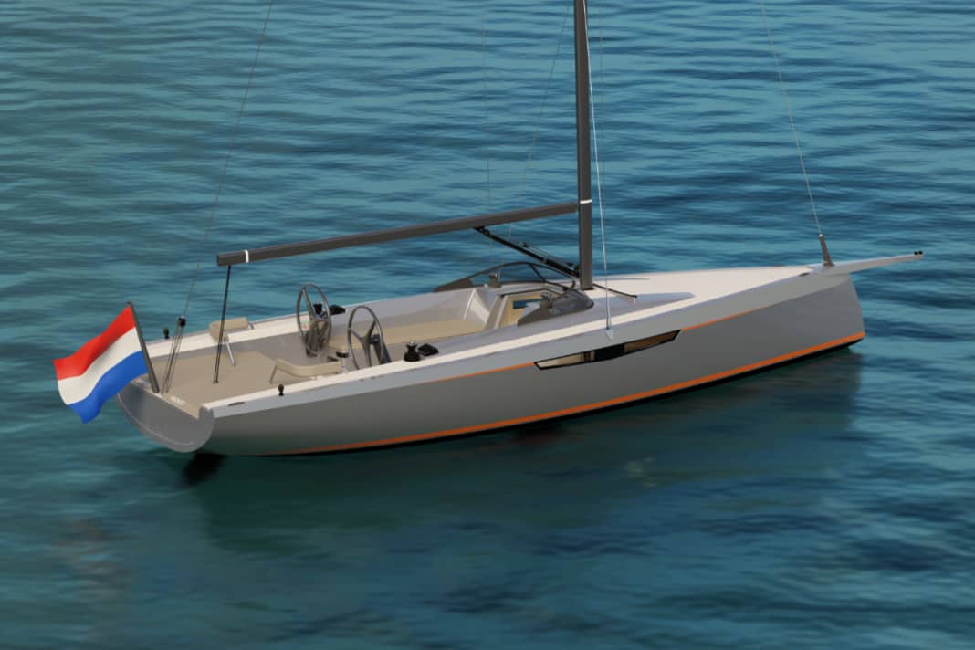 Prua inversa, fase di passaggio dallo scafo alla coperta e due ruote del timone come opzione. Il nuovo Saffier SE 28 Leopard si distingue per design e concetto.