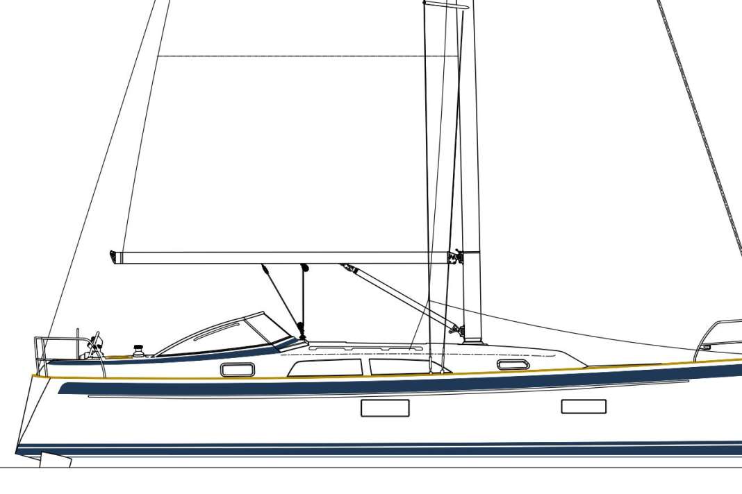 Il nuovo Hallberg Rassy 370 si presenta con il classico design HR