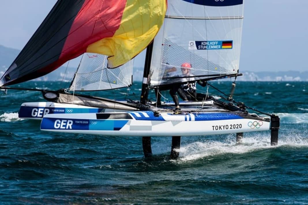 Paul Kohlhoff und Alica Stuhlemmer bei ihrem ersten gemeinsamen Olympia-Einsatz in Enoshima