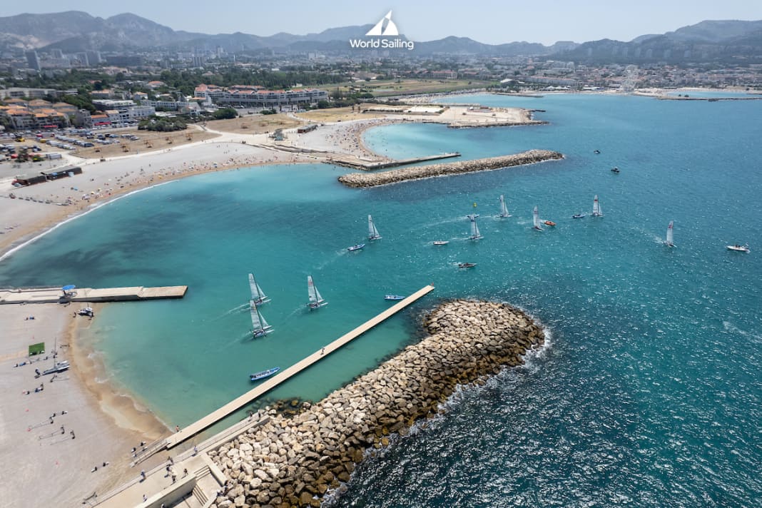 L'arène olympique pour 2024 vue par drone