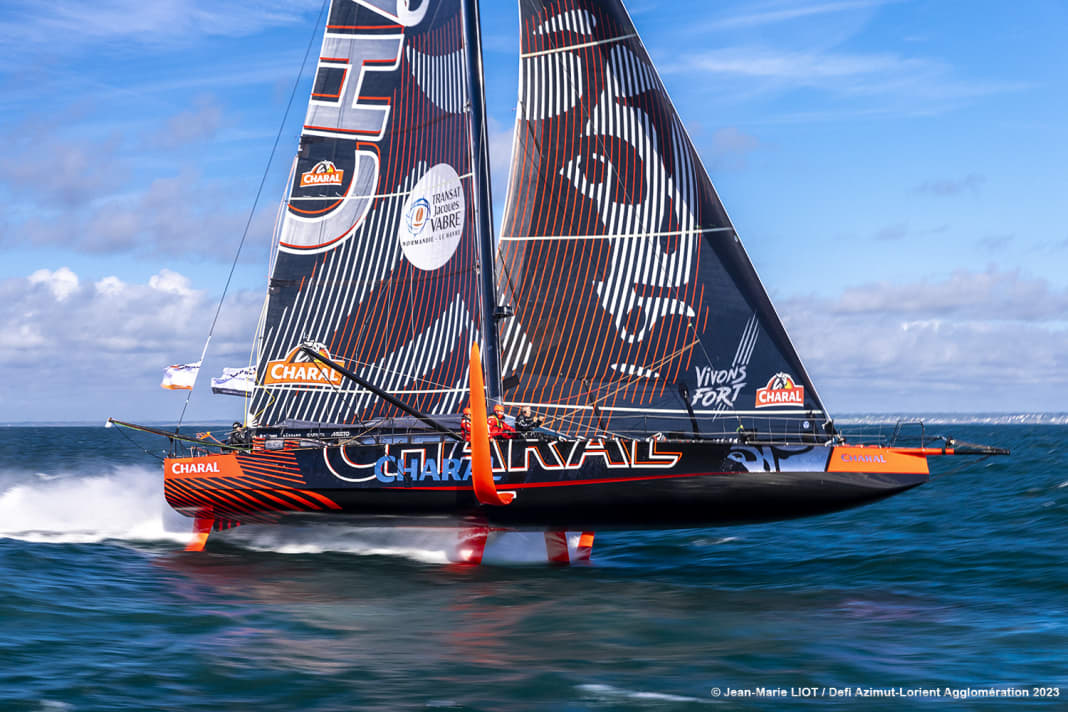 Had the best overall package at the 13th Le Défi Azimut: Jérémie Beyou and Franck Cammas on "Charal"