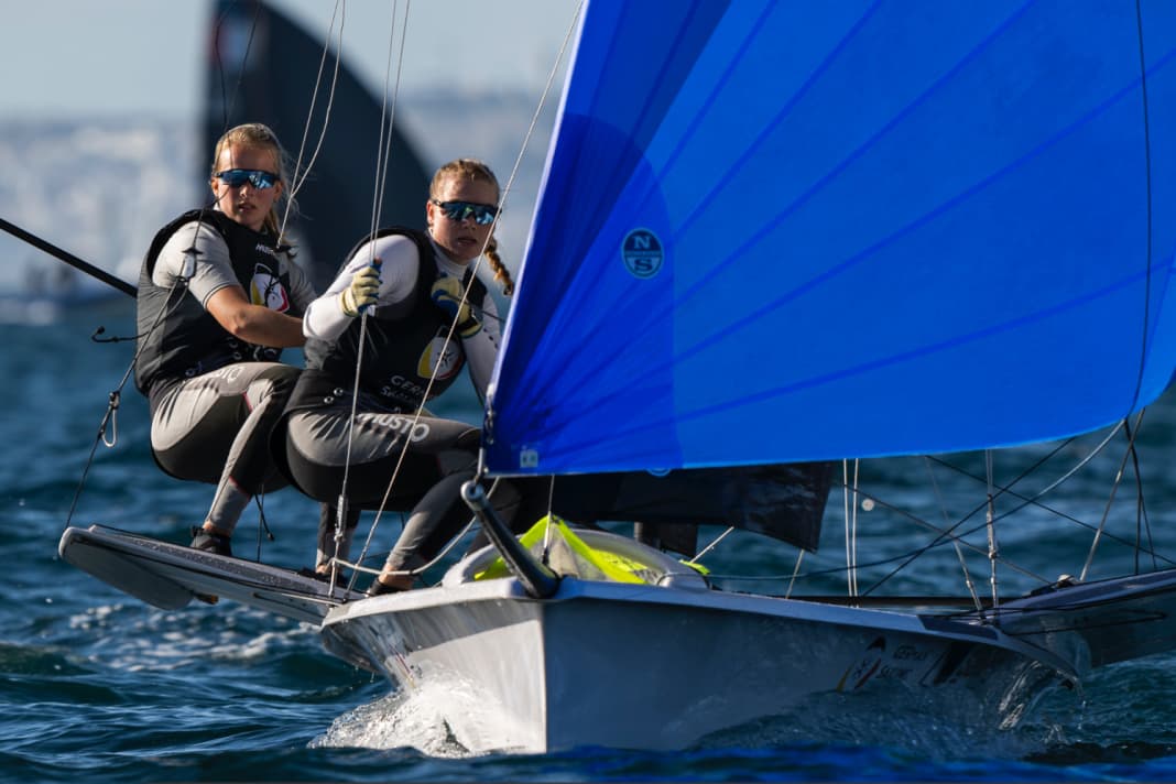 Segelten auf EM-Platz vier: Marla Bergmann und Hanna Wille vom Mühlenberger Segel-Club