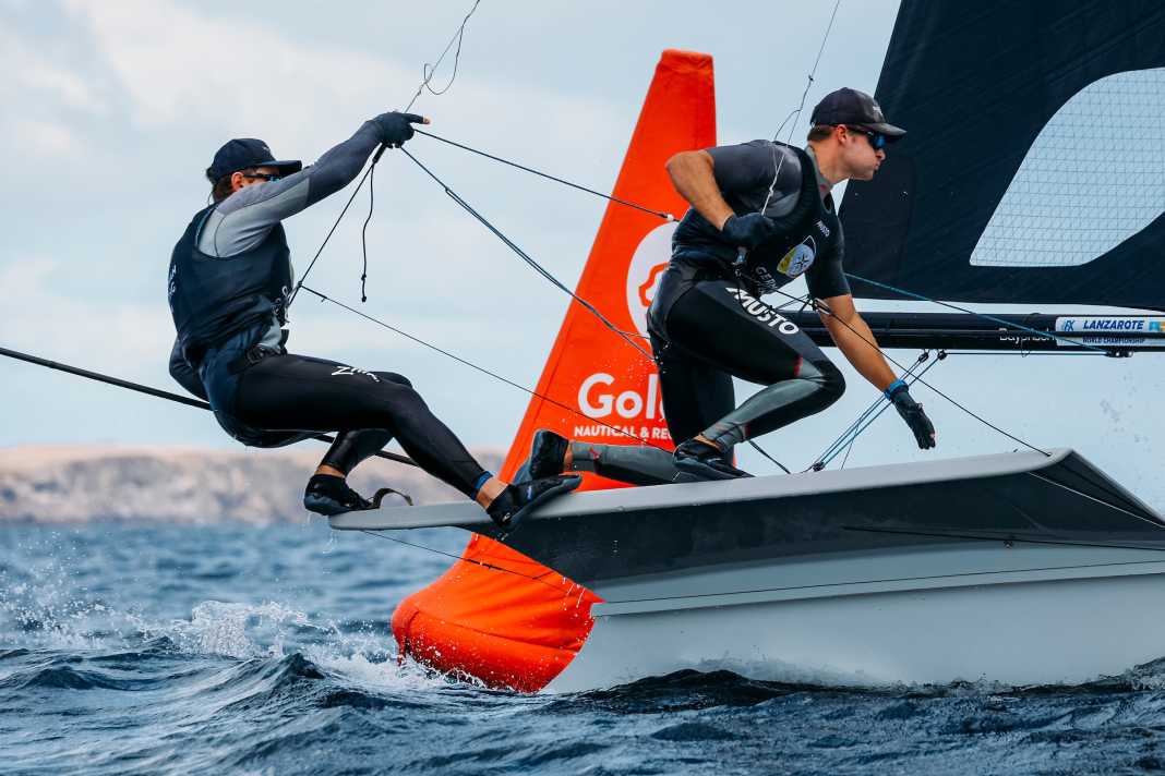 Nach Verletzungspech vor dem Saisoneinstieg: die 49er-Crew Jakob Meggendorfer/Andreas Spranger ist zurück.