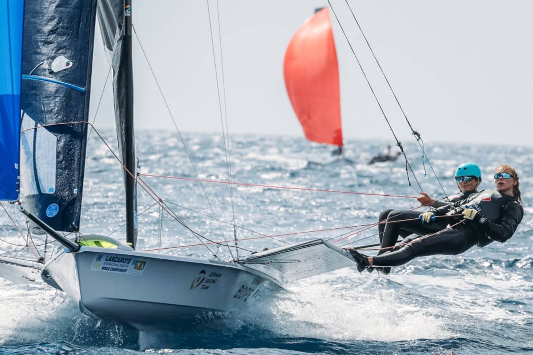 Als WM-Siebte waren Inga-Marie Hofmann und Catherine Bartelheimer beste deutsche Crew vor Lanzarote